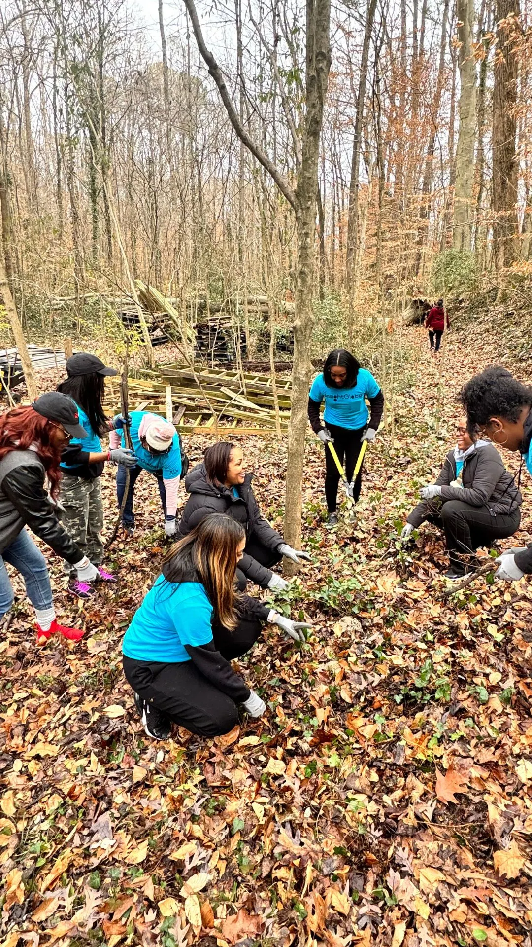 Insight Global's BEE ENRG Volunteers Restore Trails and Impact Community