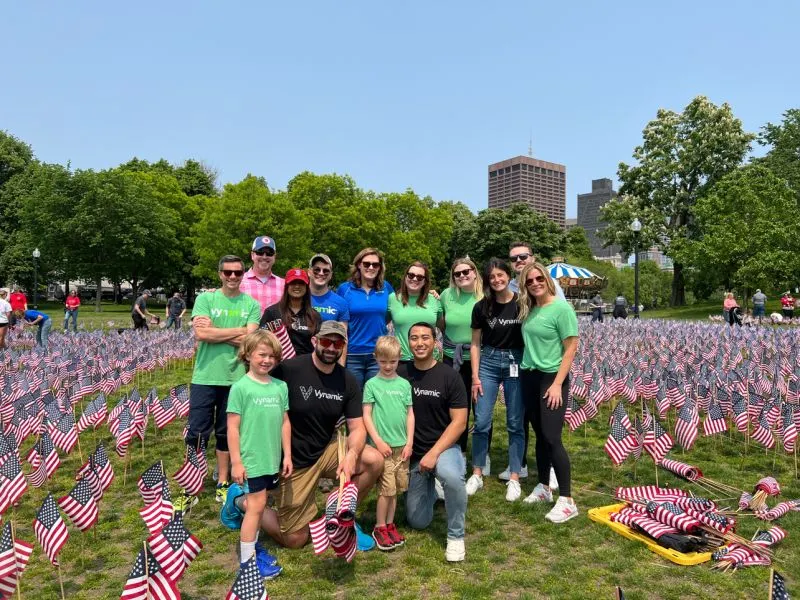Vynamic Veterans ERG Plants 30,000 Flags with Massachusetts Military Heroes Fund for Memorial Day