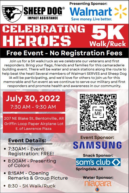 Walmart SERVES Hosts 5k Walk/Ruck for Military Community WholeHealth Initiative