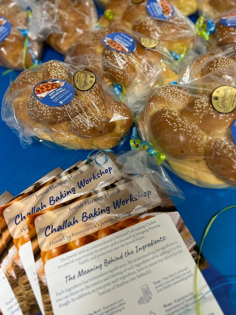 Sunnybrook Jewish ERG Hosts Challah Bake Workshop for Jewish American Heritage Month