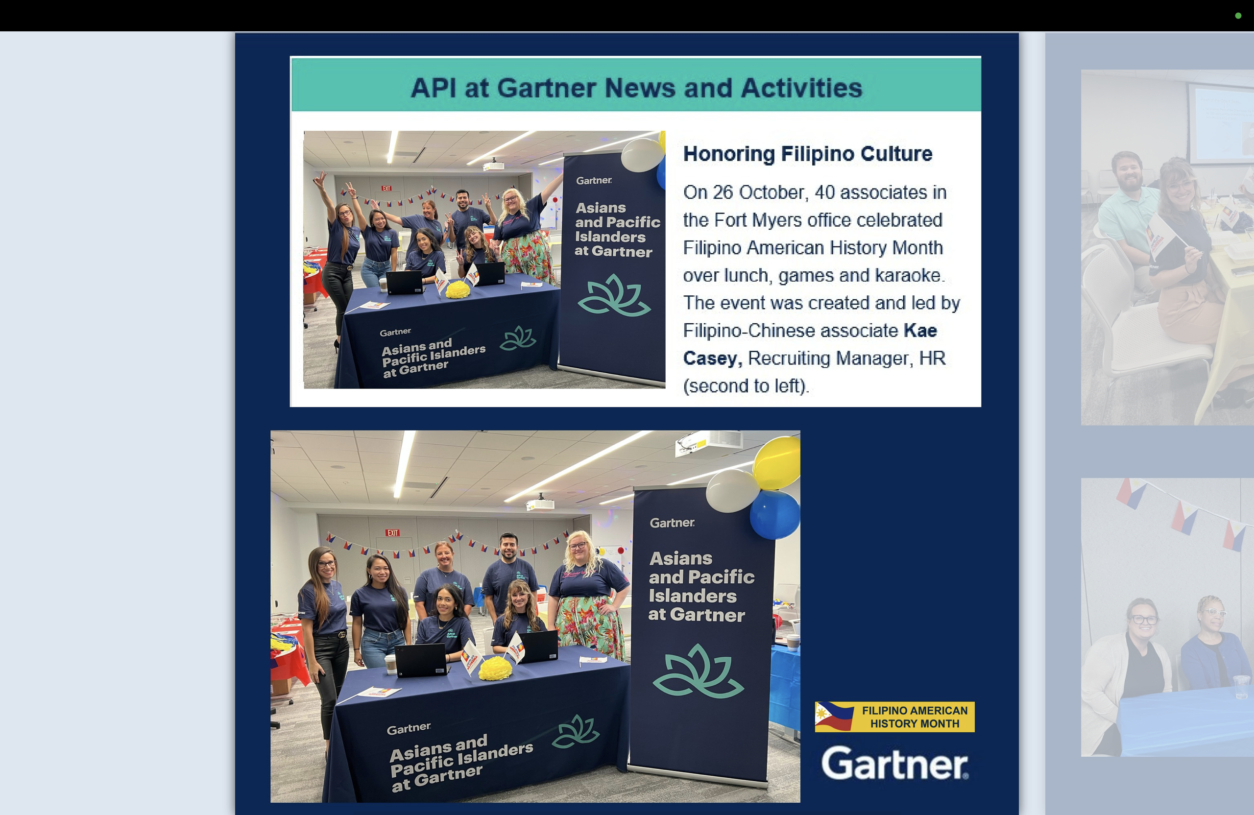 API ERG at Gartner celebrates Filipino American History Month with Exciting Events!