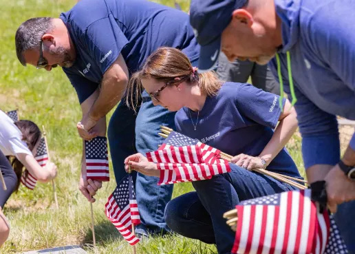 GE Aerospace Veterans Network Volunteers Clean Up Hillcrest Cemetery for Memorial Day