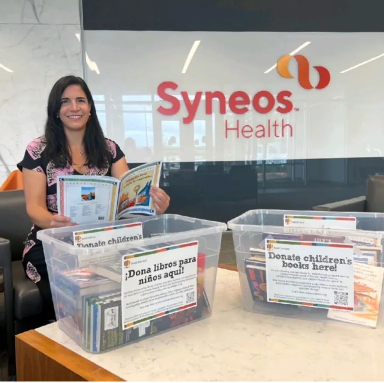 Syneos Health Latinx ERG Hosts Book Drive for International Literacy Day Supporting Book Harvest