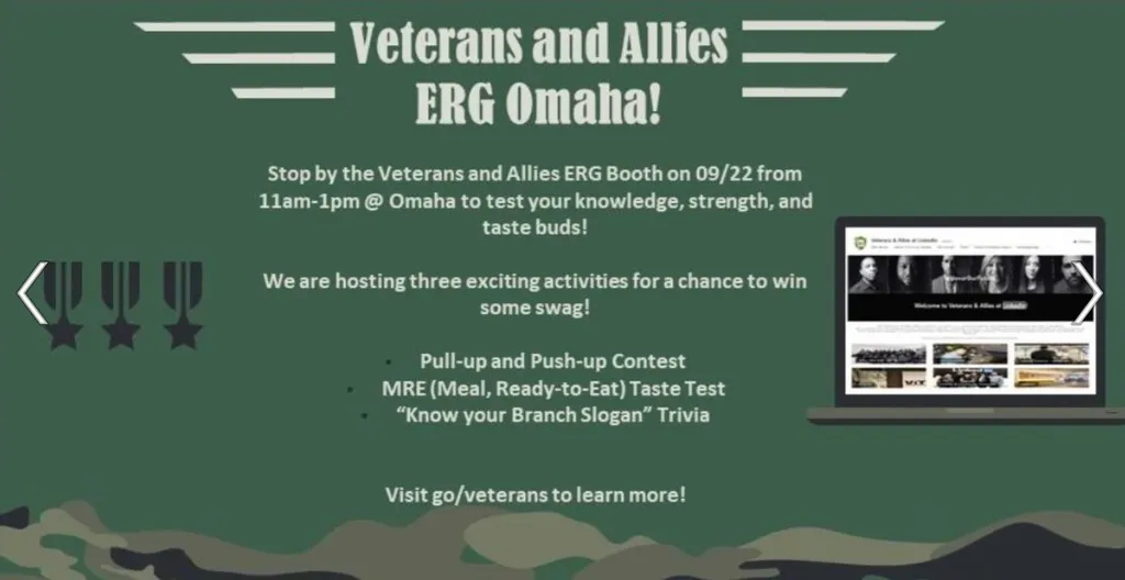 LinkedIn Veterans ERG Hosts Nebraska All Hands Event Featuring Team Activities and Military Engagement detail 3