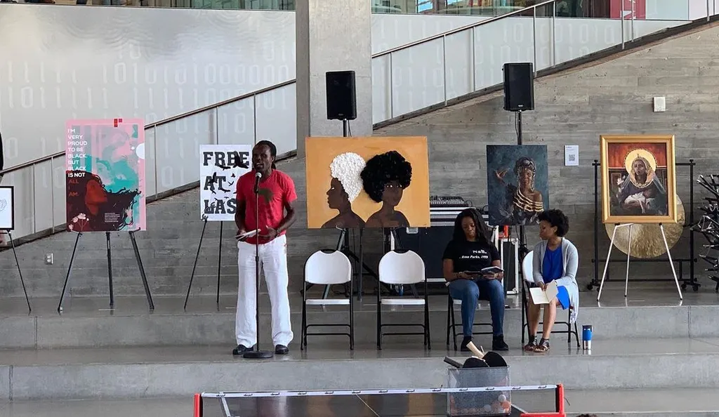 Adobe's Black Employee Network Hosts Juneteenth Art Exhibit and Poetry Performance detail 2