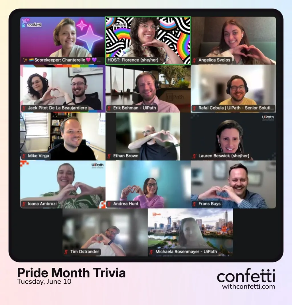 UiPath LGBTQIA+ ERG Hosts Global Pride Trivia, Allyship Circle, and LGBTQ+ Family Webinar detail 2