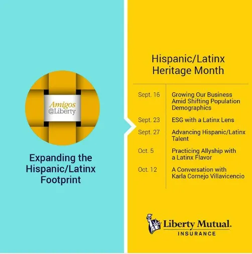 Liberty Mutual Insurance Amigos@Liberty Hosts Virtual Dialogues for Hispanic Heritage Month