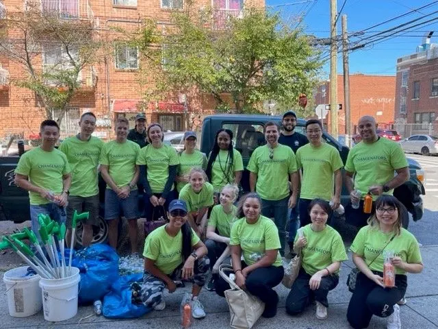 BNP Paribas Latinx ERG Leads Community Volunteer Event to Beautify Trees in New York detail 4