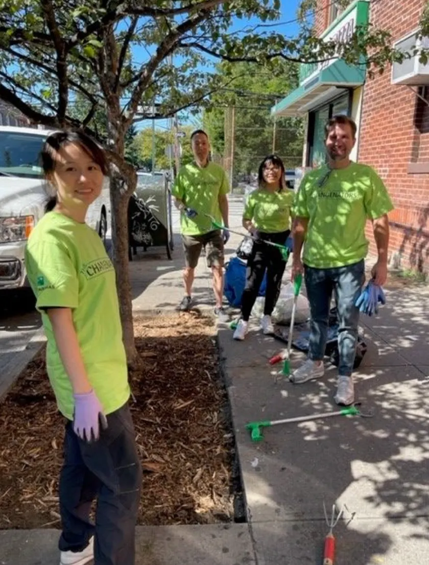BNP Paribas Latinx ERG Leads Community Volunteer Event to Beautify Trees in New York detail 2